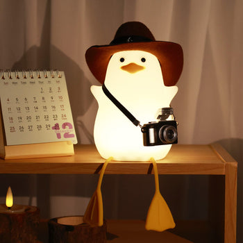 Cowboy Duck Night Light, Cute Benson Ducks Lamp