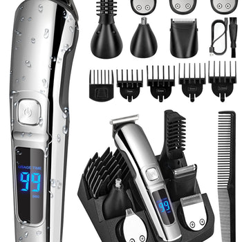 Waterproof Electric Razor Hair Trimmer, Cordless Hair Clippers Shavers for Men