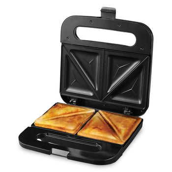 Electric Sandwich Maker with Non-Stick Plates, Indicator Lights, Cool Touch Handle